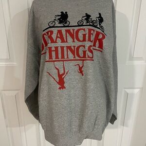 Gray Stranger Things Sweatshirt